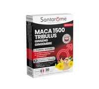 Santarome – Complément alimentaire Maca 1500, Tribulus, Ginseng – Tonus sexuel – 30 comprimés