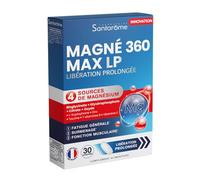Santarome - Magnésium 360 Ultra Fort - Complément alimentaire à base de 4 sources de Magnésium, Taurine, Vitamines - Stress, Nervosité - Libération prolongée - 30 comprimés - France