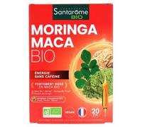 Santarome Bio Moringa Maca Bio 20 Ampoules - Vitalité - Défenses immunitaires - Pharmacie en ligne LaSante.net