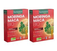 Santarome BIO Moringa Maca Film végétal sans caféine Solution Orale 2x200 ml