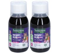 Santarome Bio Respi'Rub Junior Sirop 2x125 ml