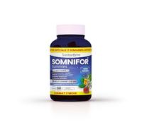 Santarome Bio - Somnifor - Gummies Sommeil - Mélatonine 1,9 mg, Plantes et Huiles Essentielles - Endormissement rapide, sommeil réparateur - 60 gummies dont 15 nuits offertes - Végan - Made In France