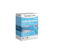 Santarome Bio - Sublime peau anti-âge - Triple Action : Correction des rides, jeunesse et fermeté, éclat du teint - Collagène, Acide Hyaluronique, Glycine, Pépins de Raisins - 60 comprimés