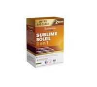 Santarome Bio - Sublime Soleil 2 en 1 - Autobronzant & Préparateur Solaire - Complément alimentaire solaire - Caroténoïdes & Plantes - Offre spéciale 2 mois - 60 gélules - France