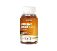 Santarome Bio - Sublime Soleil 2 en 1 - Autobronzant & Préparateur Solaire - Complément alimentaire solaire - Goût Passion Ananas - 30 gummies - France