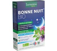 Santarome Bonne Nuit Bio – Aide à l'endormissement – 20 comprimés