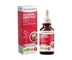 Santarome - Charge Mentale Bio - Macérat de Bourgeons Frais - Cassis, Aubépine, Chêne - Gemmothérapie Concentrée - Complément Alimentaire Bio - Surcharge mentale, Fatigue - 30 ml - Fabriqué en France