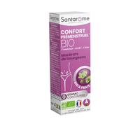 Santarome - Confort Pré-menstruel Bio - Complément alimentaire douleurs pré-menstruelles - Macérat de bourgeons - Gemmothérapie - Framboisier, Airelle Chêne - Flacon 30ml - Made In France