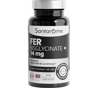 Santarôme Fer Bisglycinate 14mg Fatigue & Immunité 60 Gélules