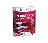 Santarome Complément alimentaire Fluidiveine Jambes Légères Vigne Rouge 30 comprimés