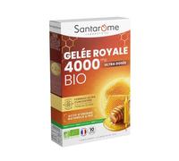Santarome Complément alimentaire Gelée Royale 4000 mg Bio Immunité 10 ampoules
