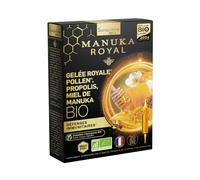 Santarome Bio Gelée Royale-Pollen-Propolis-Miel De Manuka Bio 20 Ampoules