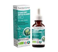 SANTAROME Gemmo Confort Articulaire Bio - Mobilité - 30 ml - France | Trio de bourgeons : Pin, Cassis, Bouleau - Bio, frais & cueillis à la main en France - 30 gouttes par jour pures ou diluées