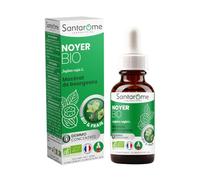 SANTAROME Gemmo Noyer Bio - Digestion & Confort Intestinal - 30 ml - France | Bourgeon de Noyer bio, frais & cueilli à la main en France - Aide au confort digestif - 15 gouttes/jour pures ou diluées