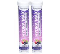 Santarome Hydra'Max Booster d’Hydratation Framboise Myrtille Comprimés Effervescents 2x20 pc(s)