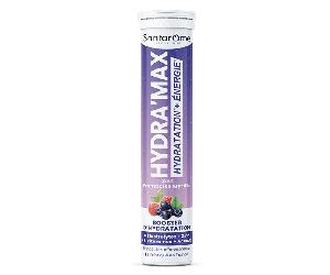 Santarome - Hydra'max, Solution d'hydration - Framboise Myrtille - 20 comprimés