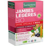 Santarome Jambes Légères Bio Ampoules x 30 - Circulation veineuse - Pharmacie en ligne LaSante.net