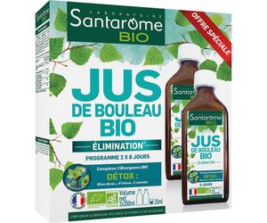 Santarôme Jus De Bouleau Bio Elimination Set Flacons 2 x 200ml
