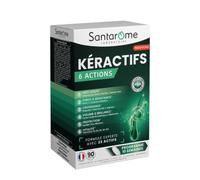 SANTAROME Kéractifs 6 Actions - Cheveux - 23 Actifs - 90 Comprimés - France