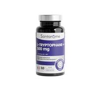 Santarome - L-Tryptophane 500 mg - Équilibre Nerveux & Fonctions Psychologiques - Avec Vitamines B3 & B6 - Forte Dose - Vegan, Sans Gluten - 60 Gélules - Fabriqué en France