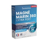 Santarome - Magnésium Marin Extra Fort - 360 mg par prise + 2 mg de Vitamine B6 - Fatigue & Nervosité - 45 comprimés - France