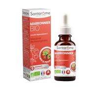 Santarome - Marronnier Bio - Macérat de Bourgeons Frais - Circulation & Jambes lourdes - Pour des jambes légères - Gemmo Concentrée - Complément Alimentaire Bio - 30 ml - Fabriqué en France