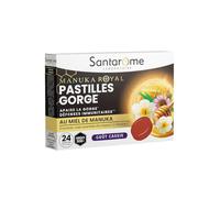 Santarome - Pastilles Gorge au miel de Manuka - Complément alimentaire immunité - soulage les irritations - Échinacée, Sureau, Vitamine C - 24 pastilles