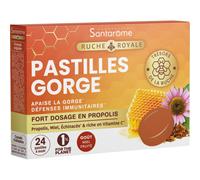 Santarôme Pastilles Pour Apaiser La Gorge Propolis/Miel 24 Pastilles