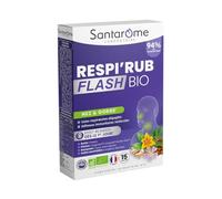 Santarome – Complément alimentaire Respi'Rub Flash Bio Nez et Gorge – 15 comprimés