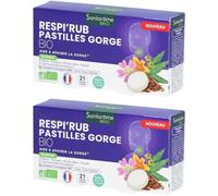 Santarome Respi'Rub Pastilles Gorge Bio Goût Menthe Citron Pastille(S) 2x20 pc(s)