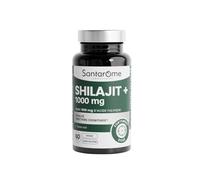 Santarome - Shilajit 1000 mg - Dont 500 mg d’Acide Fulvique - Soutien de la Vitalité & des Fonctions Cognitives - Avec Poivre Noir - 60 Gélules - Végan & Sans Gluten - Fabriqué en France
