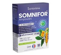 Santarome Somnifor Sommeil Mélatonine Et Plantes Ampoules 20x10ml
