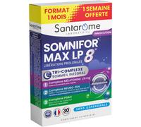 SANTAROME Somnifor Max LP 8h Mélatonine 1,9 mg - Sommeil - 30 Comprimés