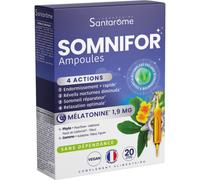 Santarome Somnifor Sommeil Mélatonine Et Plantes Ampoules 20x10ml