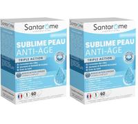 SANTAROME Sublime Peau Anti-Âge - Collagène & Hyaluronique - 60 Comprimés (Lot de 2)