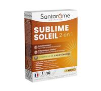 Santarome Bio – Complément solaire 2 en 1 autobronzant – Caroténoïdes & plantes – 30 gélules