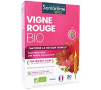 Santarome Vigne Rouge Bio Ampoules x 20 - Circulation veineuse - Pharmacie en ligne LaSante.net
