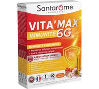 Santarome - Vita'Max immunité 6G - Vitamine - 20 ampoules