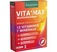 Santarome Complément alimentaire Vita'Max Multivitamines Adultes 30 comprimés
