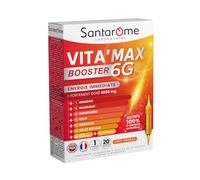 Santarome - Complément alimentaire Vita'Max Booster 6G Énergie immédiate Orange 20x10 ml