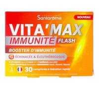 Santarôme Vita'Max Booster Immunité Flash Booster D'Immunité 30 Comprimés