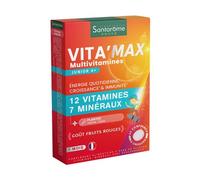 Santarome Vita'Max Junior 4+ Goût Fruits Rouges 30 Comprimés