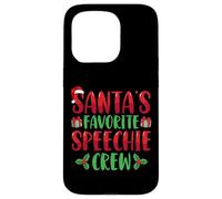Santa's Favorite Speechie Crew SLP Speech Therapy Christmas Coque pour iPhone 15 Pro