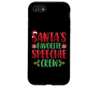 Santa's Favorite Speechie Crew SLP Speech Therapy Christmas Coque pour iPhone SE (2020) / 7/8