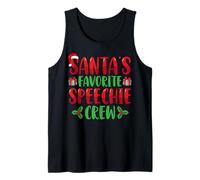 Santa's Favorite Speechie Crew SLP Speech Therapy Christmas Débardeur