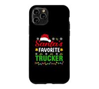 Santa's Favorite Trucker Funny Christmas Trucker Xmas Coque pour iPhone 11 Pro