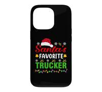 Santa's Favorite Trucker Funny Christmas Trucker Xmas Coque pour iPhone 13 Pro