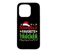 Santa's Favorite Trucker Funny Christmas Trucker Xmas Coque pour iPhone 15 Pro