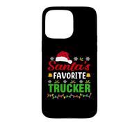 Santa's Favorite Trucker Funny Christmas Trucker Xmas Coque pour iPhone 15 Pro Max