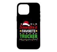Santa's Favorite Trucker Funny Christmas Trucker Xmas Coque pour iPhone 16 Pro Max